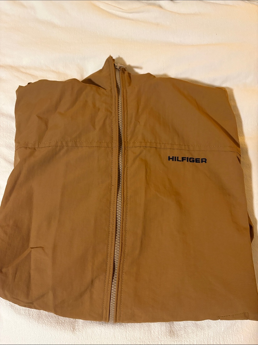 Tommy Hilfiger Men’s Tan/Brown Lightweight Windbreaker